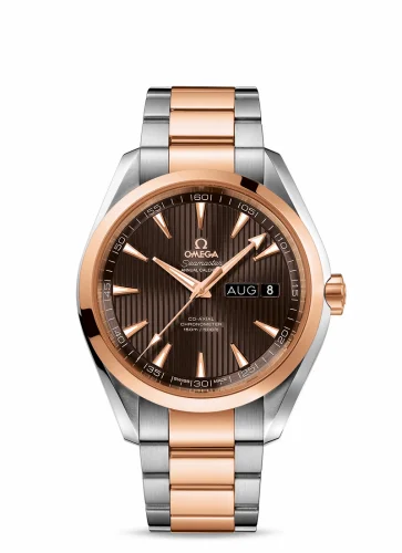 Omega Seamaster Aqua Terra 150M Co-Axial 43 Annual Calendar Stainless Steel / Red Gold / Grey / Bracelet 231.20.43.22.06.002 (23120432206002)
